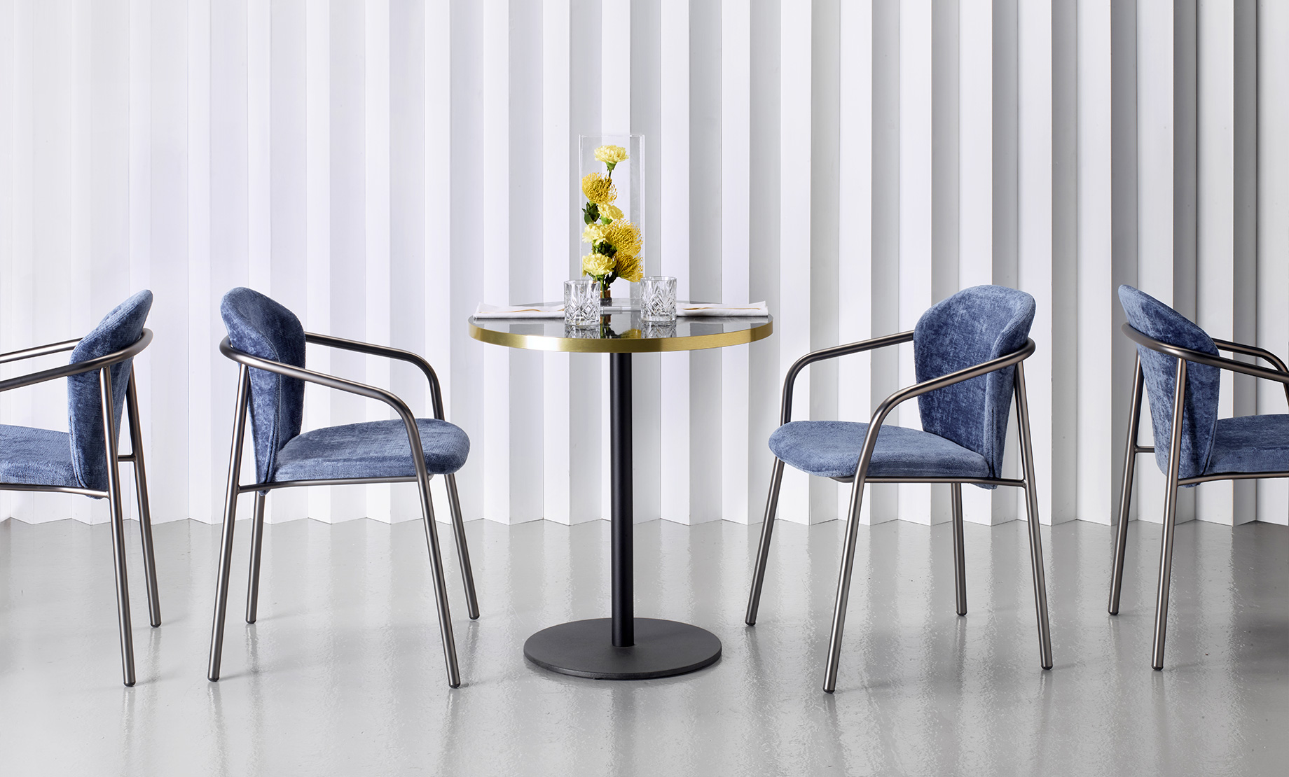 Piano Tiffany laminato ABS ottonato - S•CAB