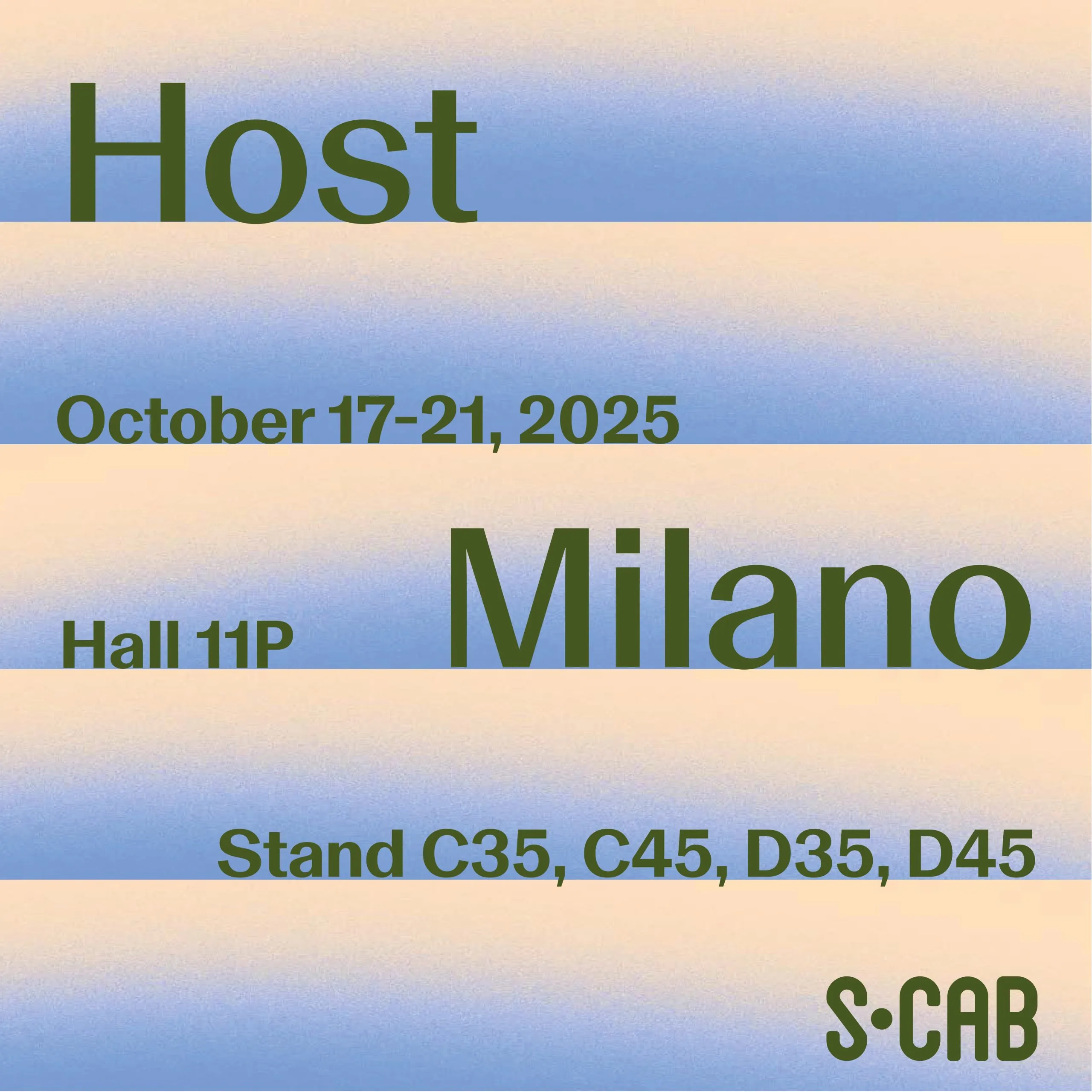 image for S•CAB is once again taking part in HostMilano 2025